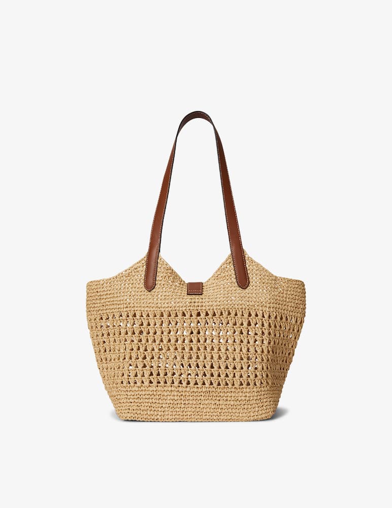 rinascente Lauren Ralph Lauren Borsa shopper in rafia Tasha L