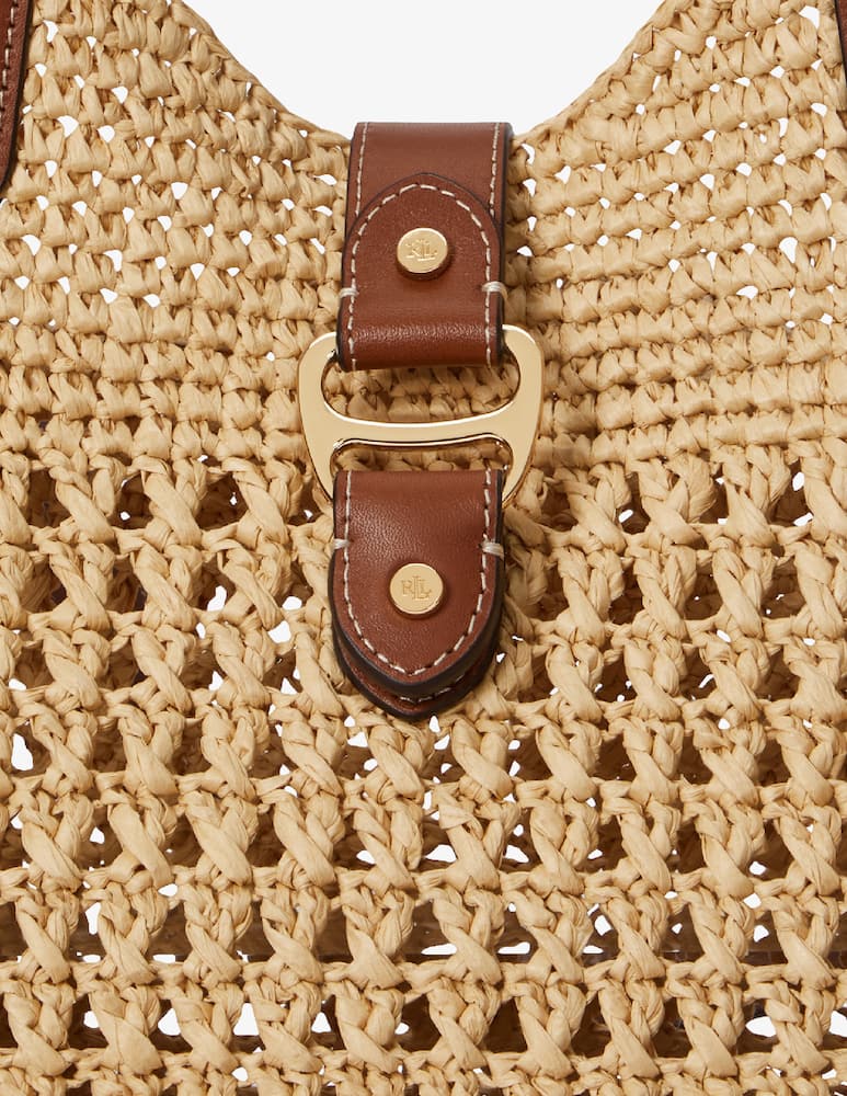 rinascente Lauren Ralph Lauren Borsa shopper in rafia Tasha L