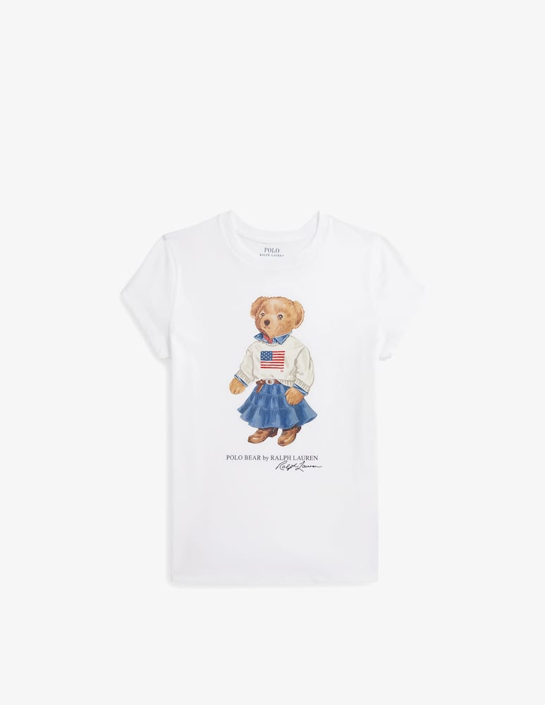 rinascente Polo Ralph Lauren T-shirt jersey con orso stampato