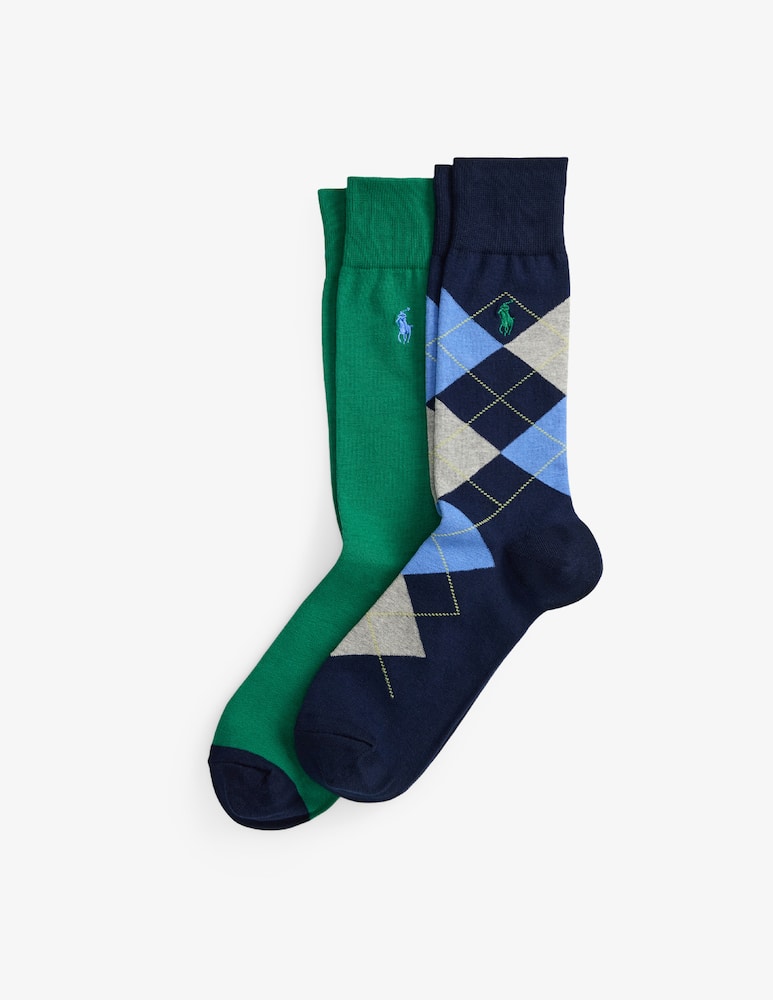rinascente Polo Ralph Lauren Calze argyle crew 2 pack