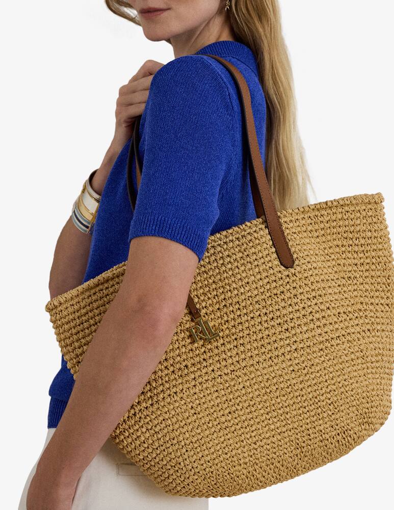 rinascente Lauren Ralph Lauren Borsa shopper in rafia Lainey L