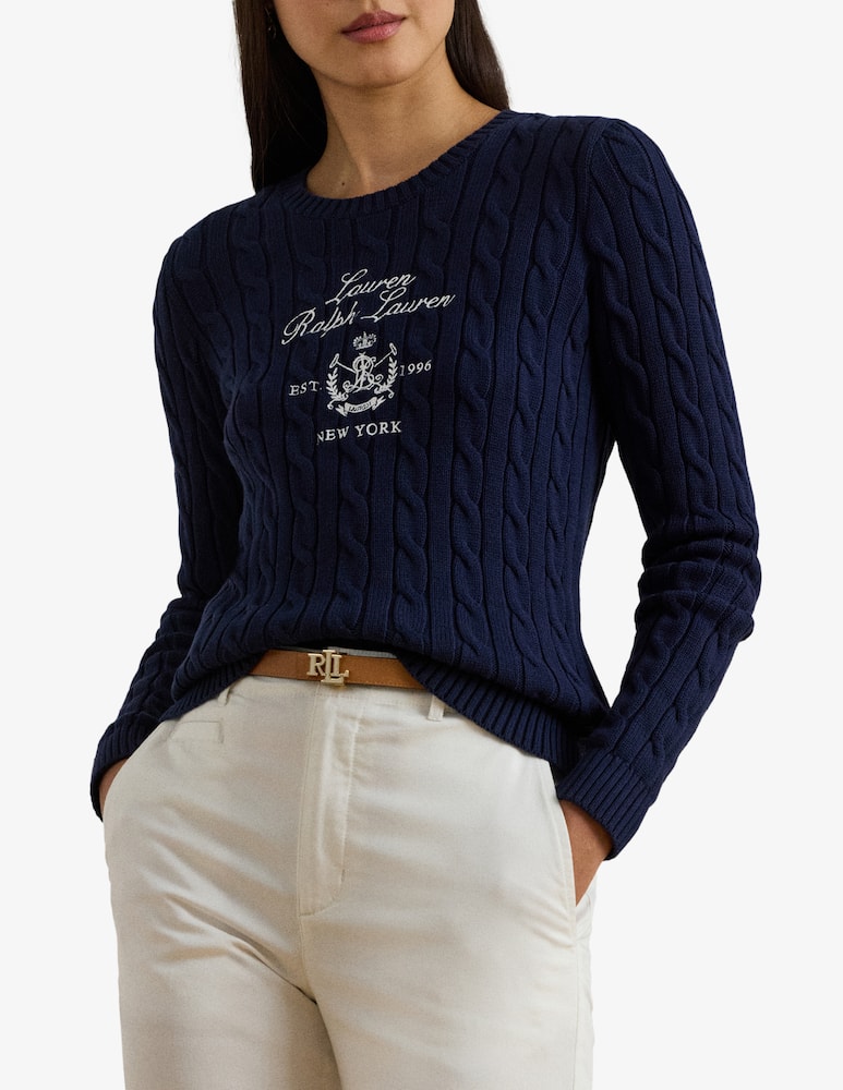 Lauren Ralph Lauren Maglione girocollo in cotone - immagine 1