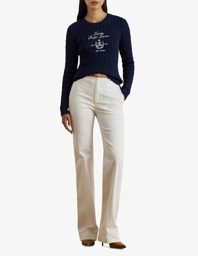 Lauren Ralph Lauren Maglione girocollo in cotone - immagine 2