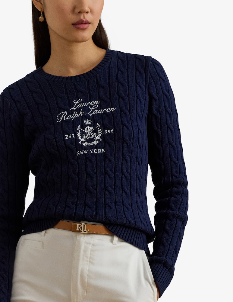 Lauren Ralph Lauren Maglione girocollo in cotone - immagine 4