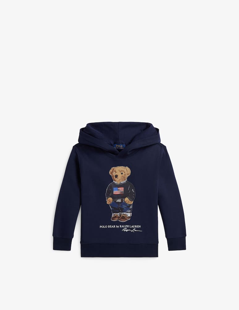 rinascente Polo Ralph Lauren Graphic fleece bear hoodie