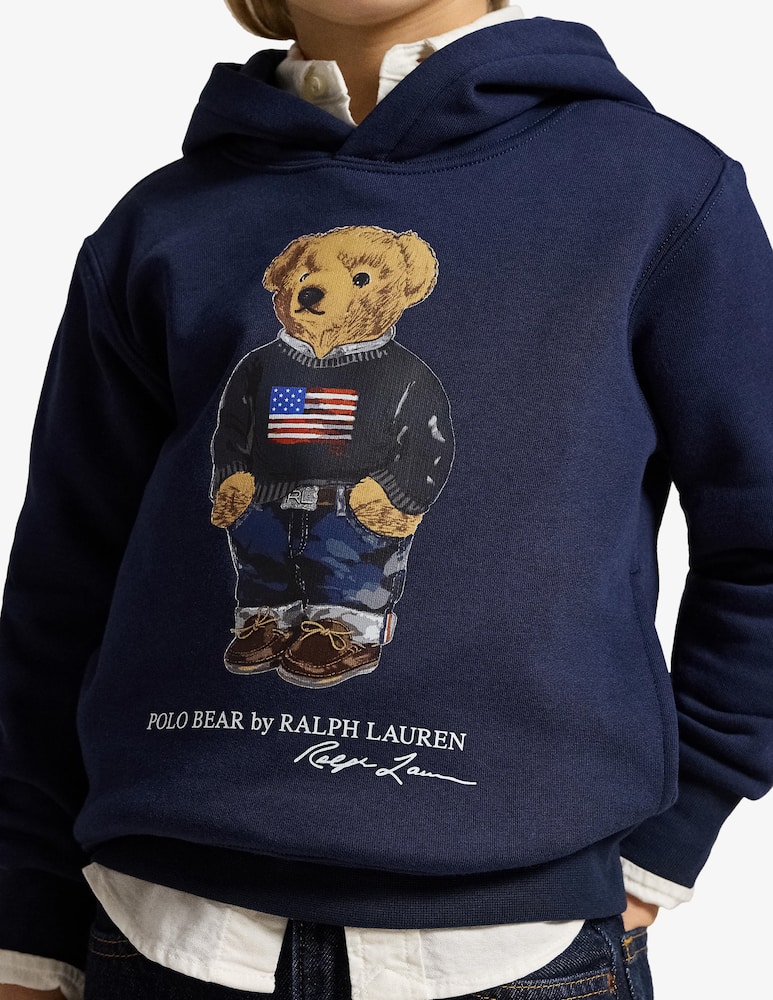 rinascente Polo Ralph Lauren Graphic fleece bear hoodie