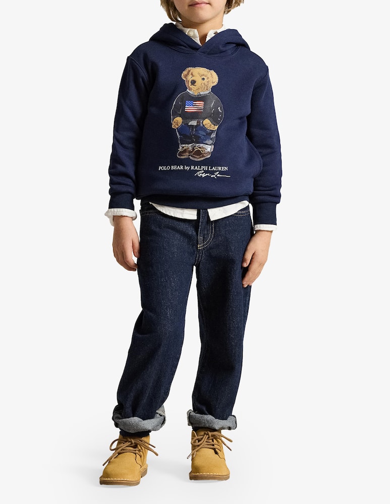 rinascente Polo Ralph Lauren Graphic fleece bear hoodie