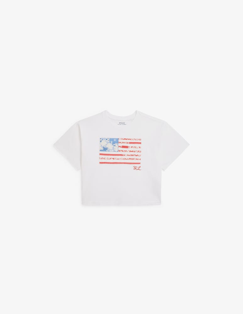 rinascente Polo Ralph Lauren Flag print jersey t-shirt