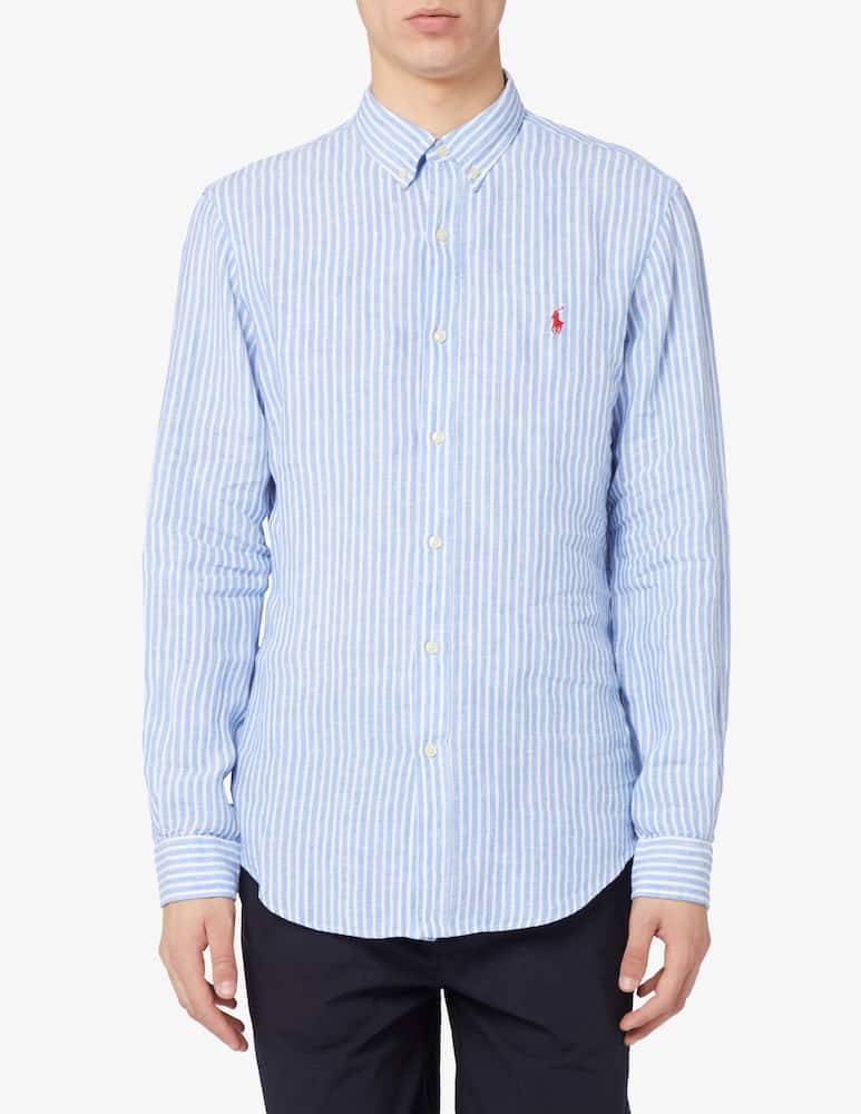 rinascente Polo Ralph Lauren Camicia in lino slim fit a righe