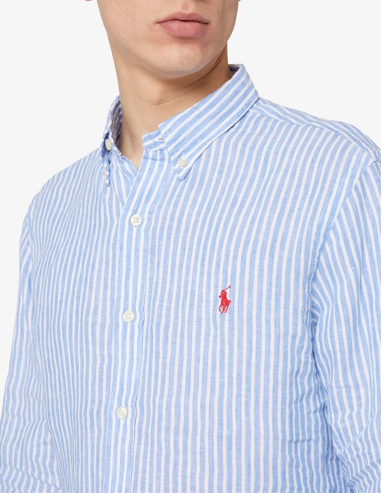 rinascente Polo Ralph Lauren Camicia in lino slim fit a righe