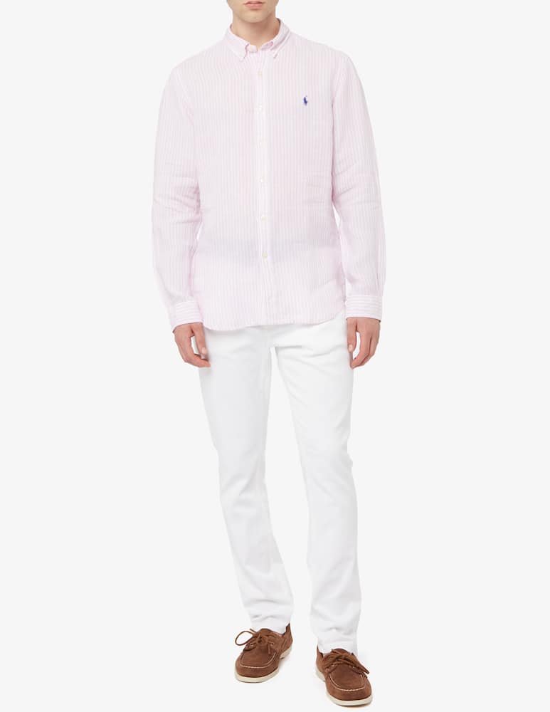 rinascente Polo Ralph Lauren Camicia in lino slim fit a righe