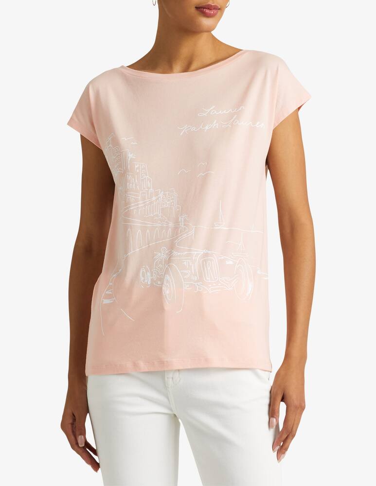 Lauren Ralph Lauren Modal blend t-shirt - Pink - picture 1 Lauren Ralph Lauren Modal blend t-shirt - Pink - picture 1
