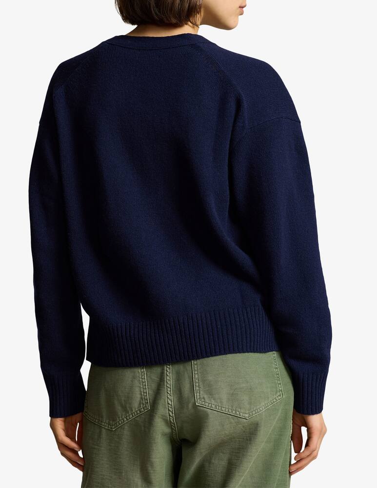 rinascente Polo Ralph Lauren Cardigan in misto lana con scollo a V