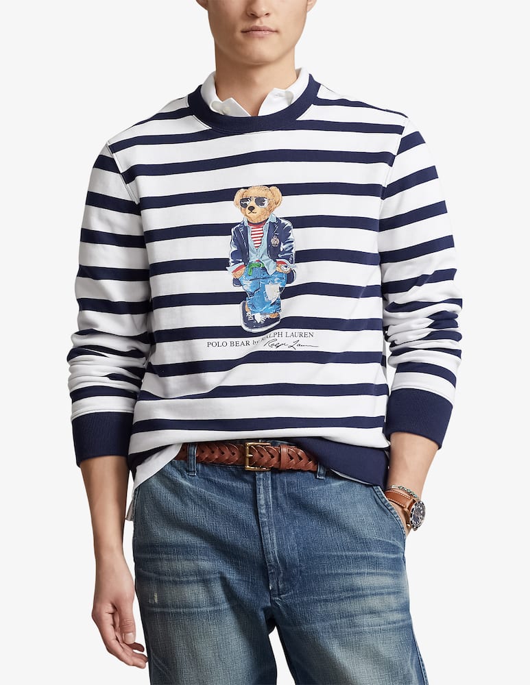 Polo Ralph Lauren Bear stripes sweatshirt - picture 1 Polo Ralph Lauren Bear stripes sweatshirt - picture 1