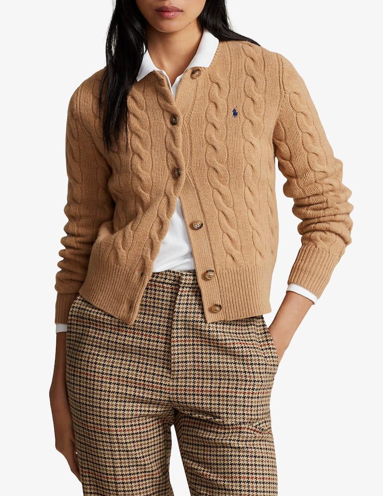 Polo Ralph Lauren Cardigan a trecce in lana e cashmere - immagine 1 Polo Ralph Lauren Cardigan a trecce in lana e cashmere - immagine 1