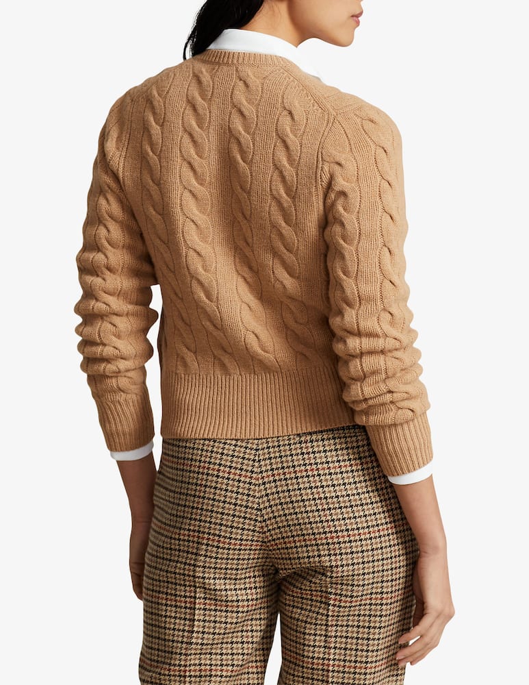 Polo Ralph Lauren Cardigan a trecce in lana e cashmere - immagine 3 Polo Ralph Lauren Cardigan a trecce in lana e cashmere - immagine 3