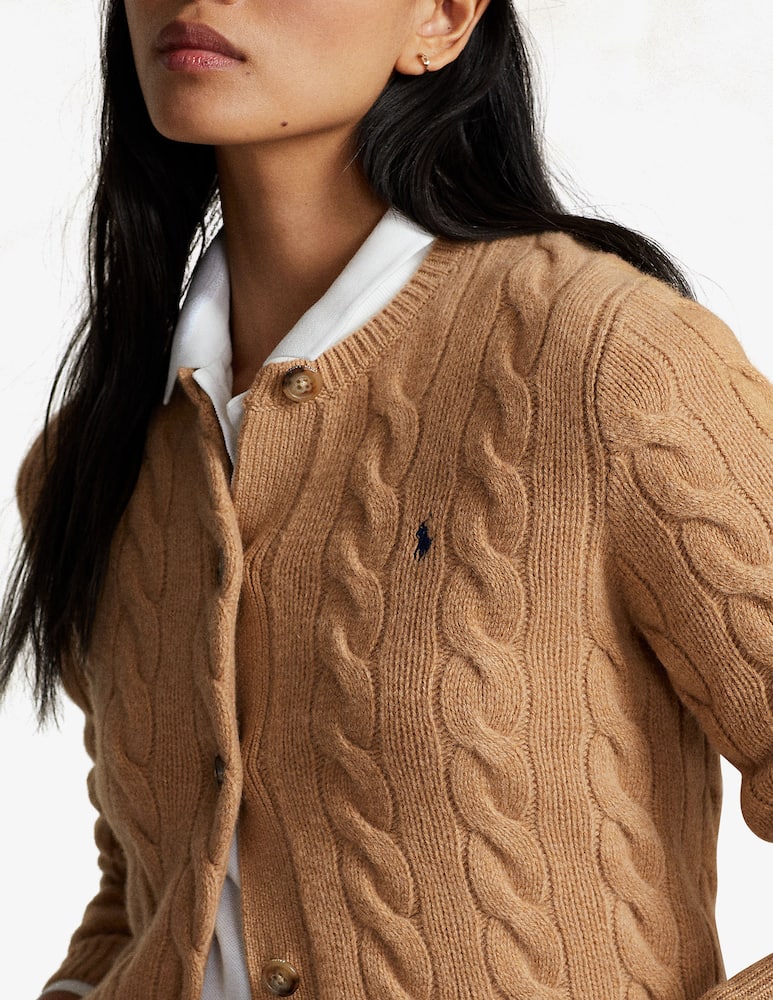 Polo Ralph Lauren Cardigan a trecce in lana e cashmere - immagine 4 Polo Ralph Lauren Cardigan a trecce in lana e cashmere - immagine 4