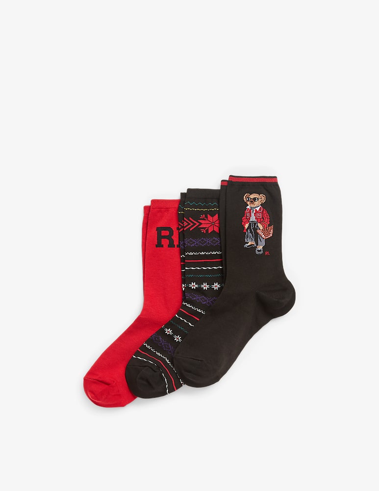 rinascente Polo Ralph Lauren Bear socks gift box