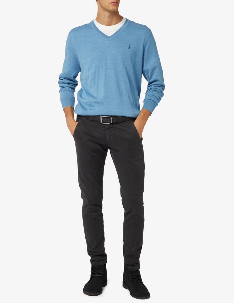 rinascente Polo Ralph Lauren Merino wool v neck jumper