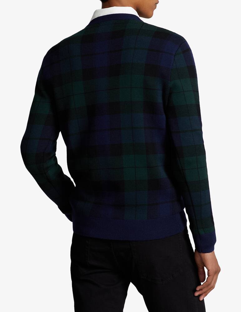 rinascente Polo Ralph Lauren Tartan merino crewneck jumper