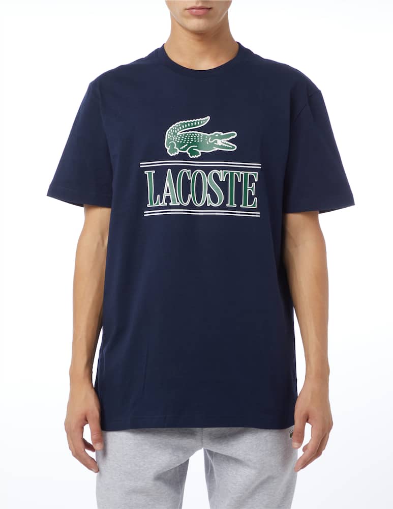 Lacoste Maglietta logo scritta big - immagine 1