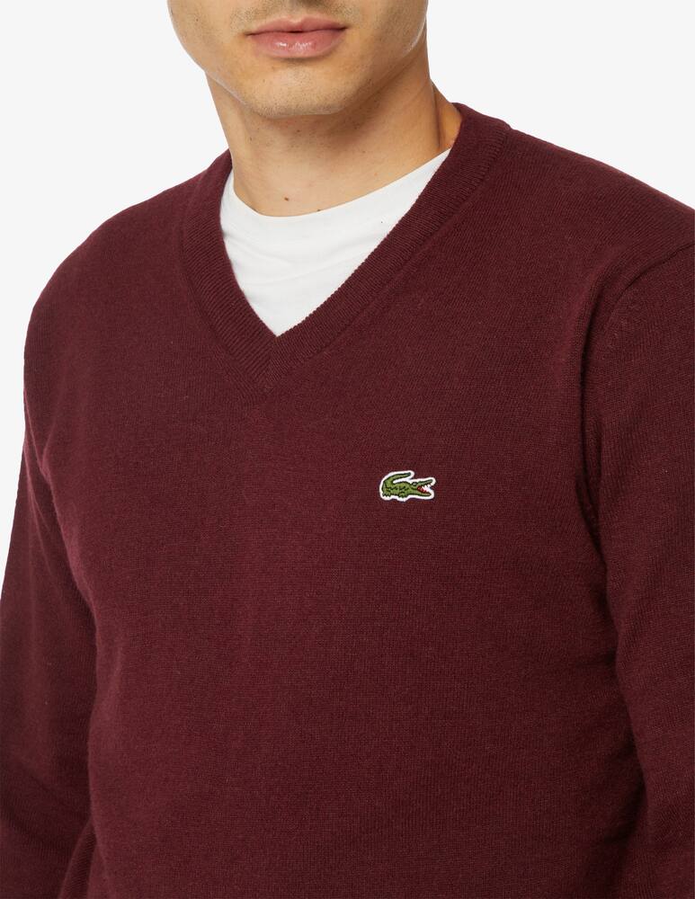 rinascente Lacoste Wool blend v neck jumper