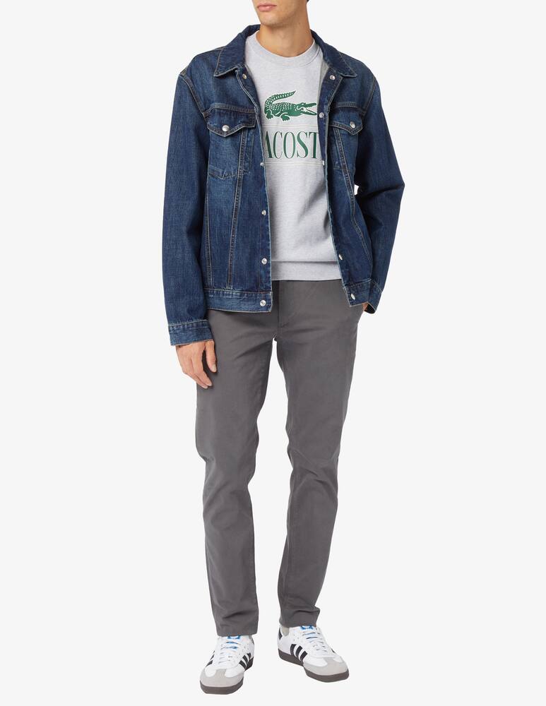 rinascente Lacoste Felpa girocollo logo scritta maxi