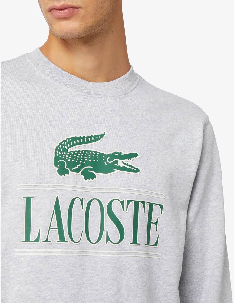 rinascente Lacoste Felpa girocollo logo scritta maxi