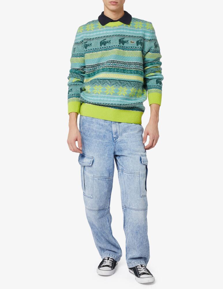 rinascente Lacoste Maglia girocollo jacquard greca