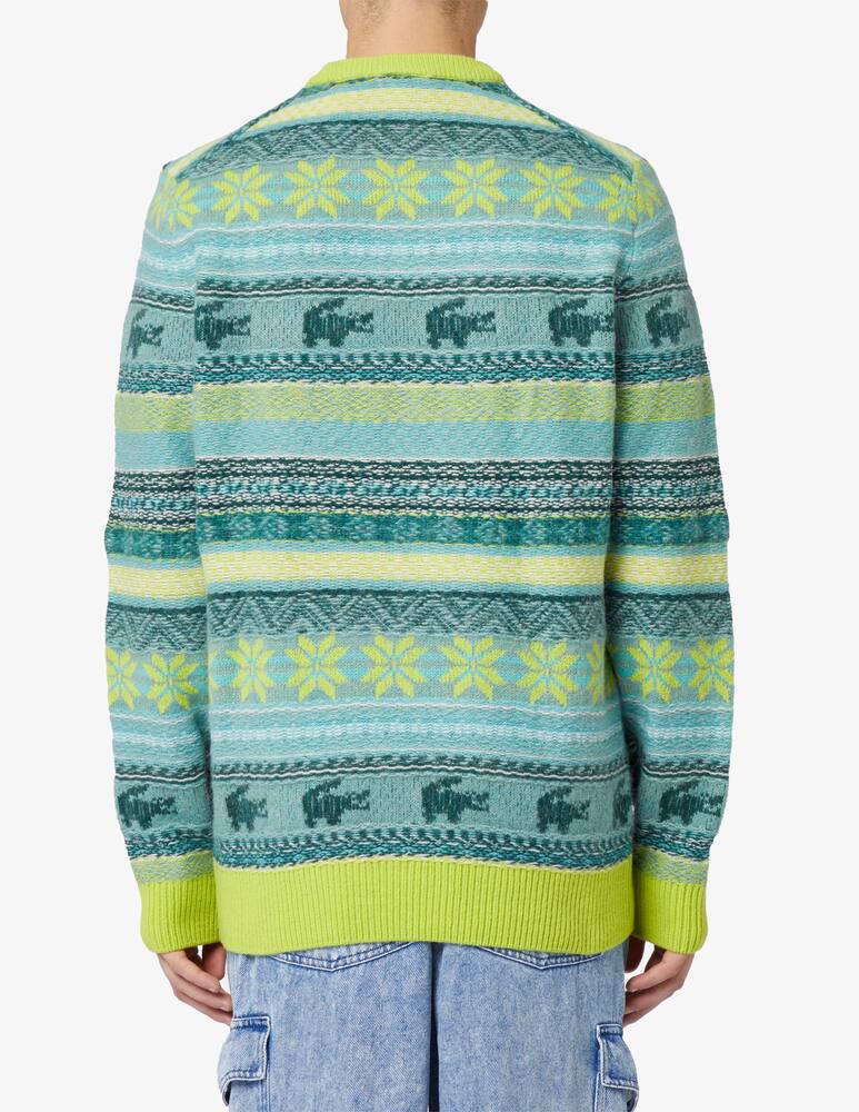 rinascente Lacoste Maglia girocollo jacquard greca