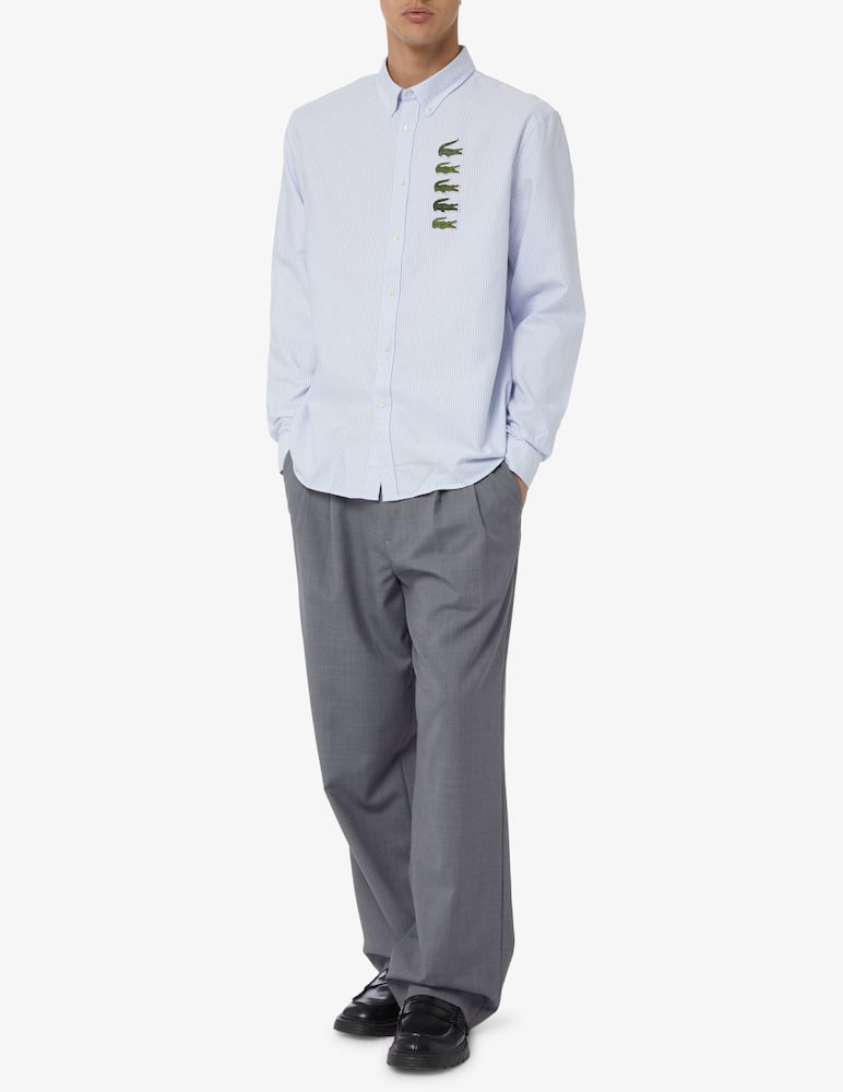 Lacoste Oxford cocco timeline stripes shirt - picture 2 Lacoste Oxford cocco timeline stripes shirt - picture 2