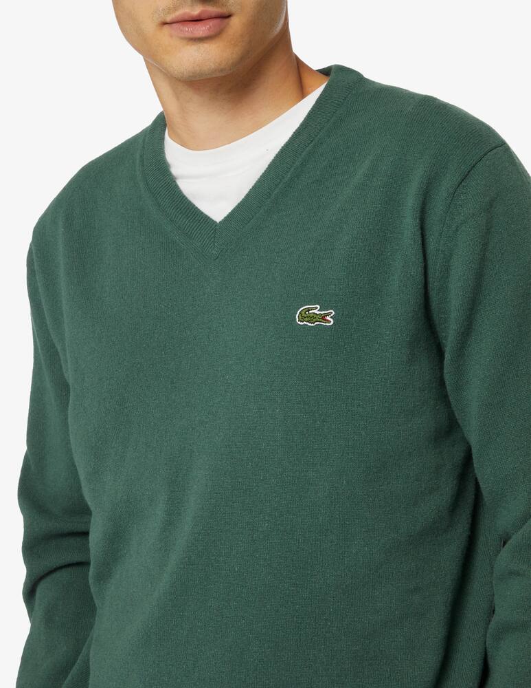 rinascente Lacoste Maglia scollo a v misto lana