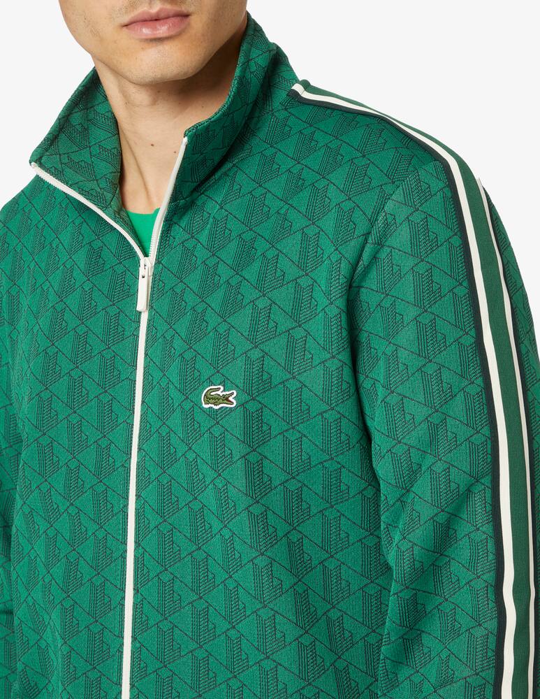 rinascente Lacoste Felpa monogram con cerniera