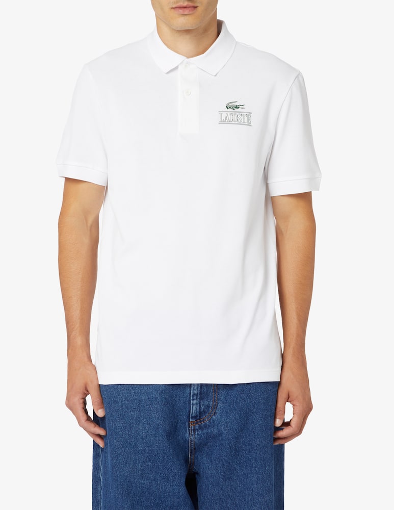 Lacoste Polo scritta petto stretch - immagine 1 Lacoste Polo scritta petto stretch - immagine 1
