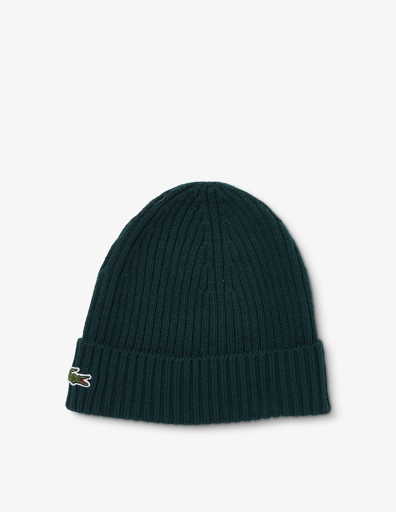 Lacoste Ribbed wool beanie - picture 2 Lacoste Ribbed wool beanie - picture 2