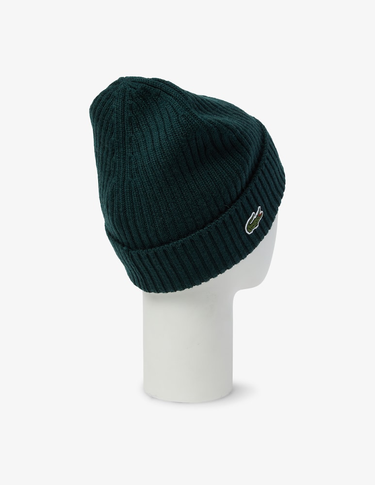 Lacoste Ribbed wool beanie - picture 3 Lacoste Ribbed wool beanie - picture 3