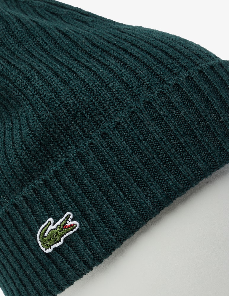 Lacoste Ribbed wool beanie - picture 4 Lacoste Ribbed wool beanie - picture 4