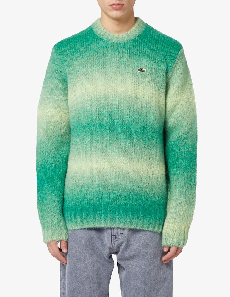 Lacoste Maglia girocollo alpaca degrade - immagine 1 Lacoste Maglia girocollo alpaca degrade - immagine 1