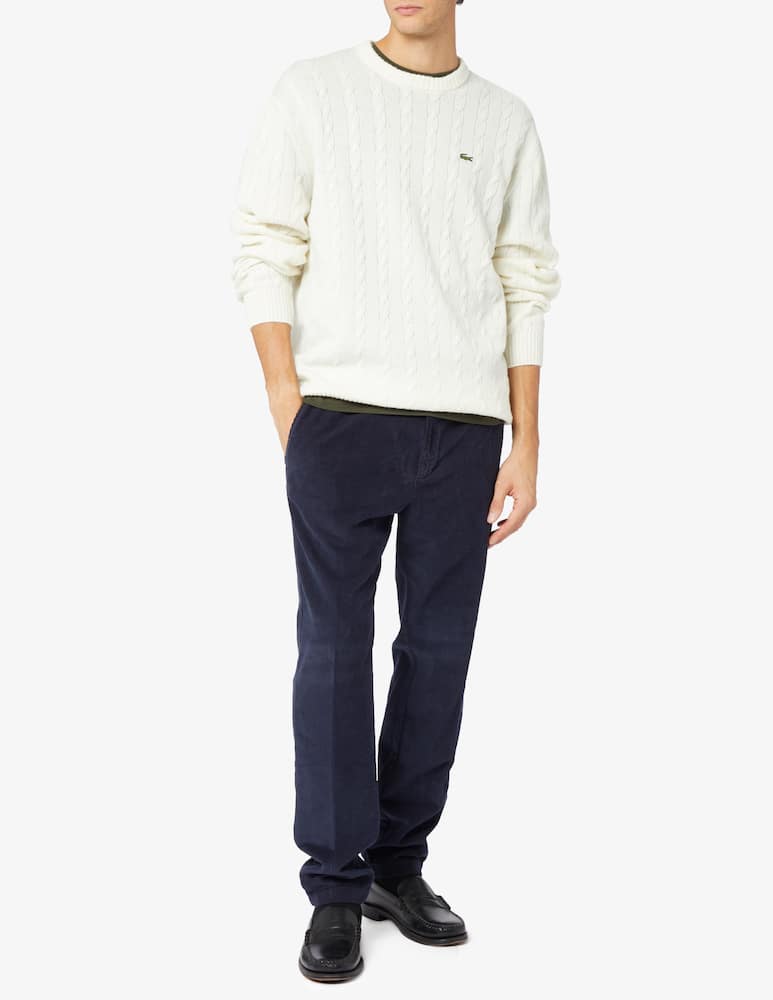 rinascente Lacoste Wool cablecrewneck jumper