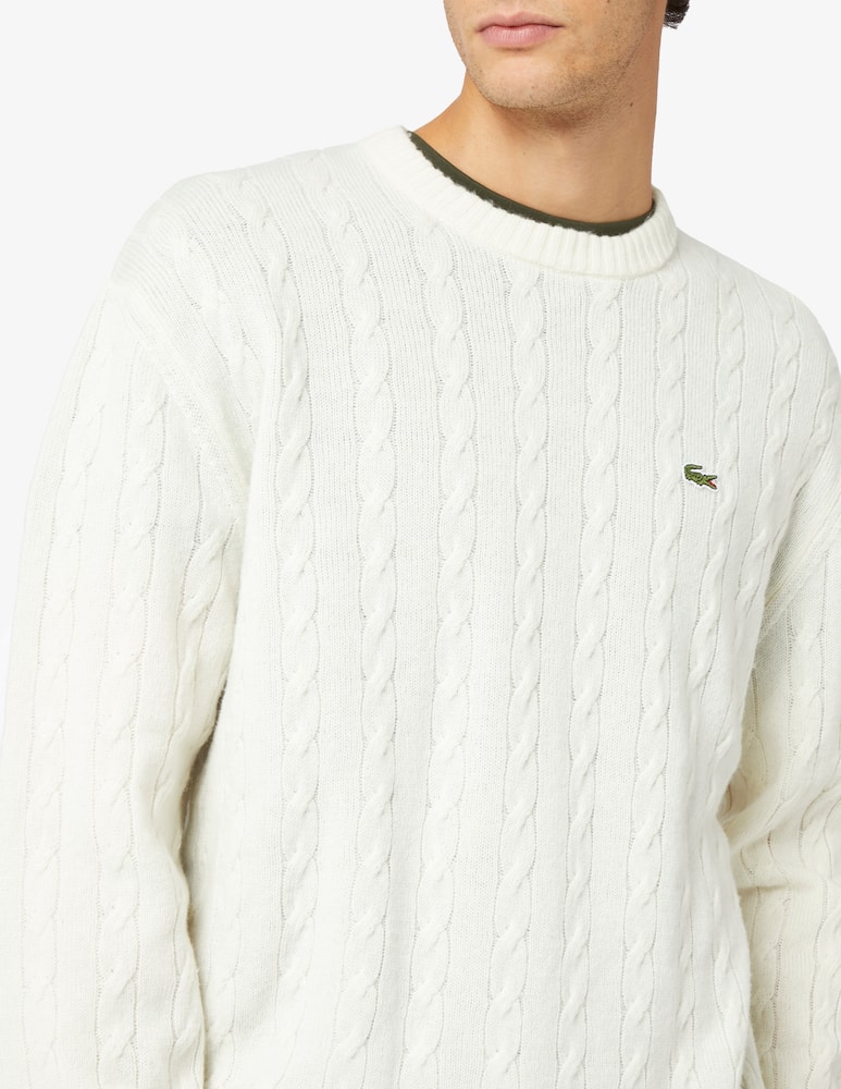 rinascente Lacoste Wool cablecrewneck jumper