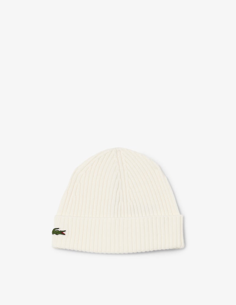 rinascente Lacoste Ribbed wool beanie
