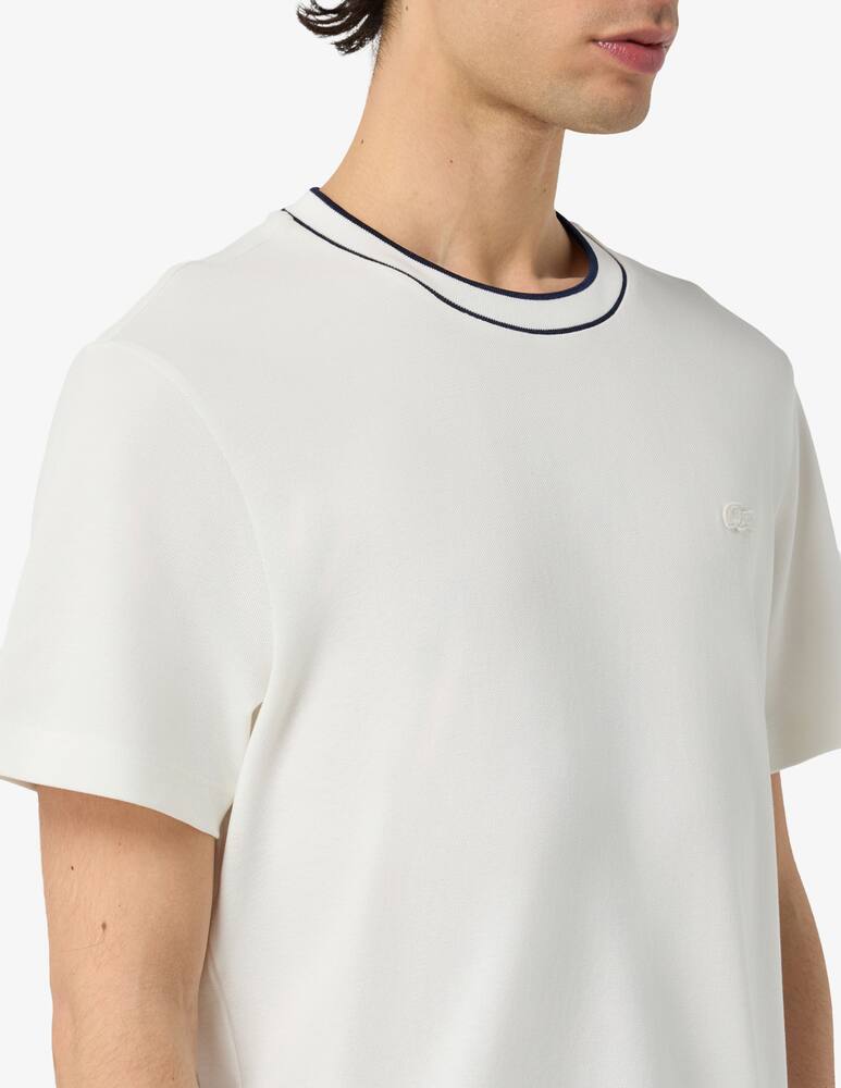 rinascente Lacoste Piquet trim t-shirt