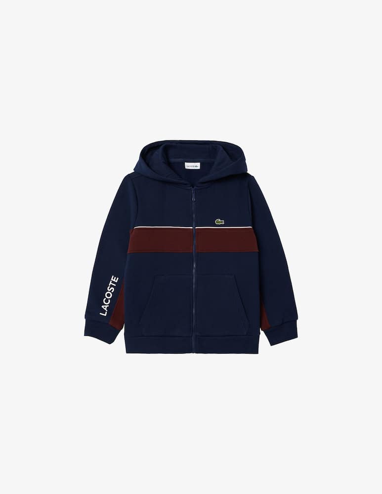 Lacoste Felpa in cotone con zip e cappuccio - immagine 1 Lacoste Felpa in cotone con zip e cappuccio - immagine 1