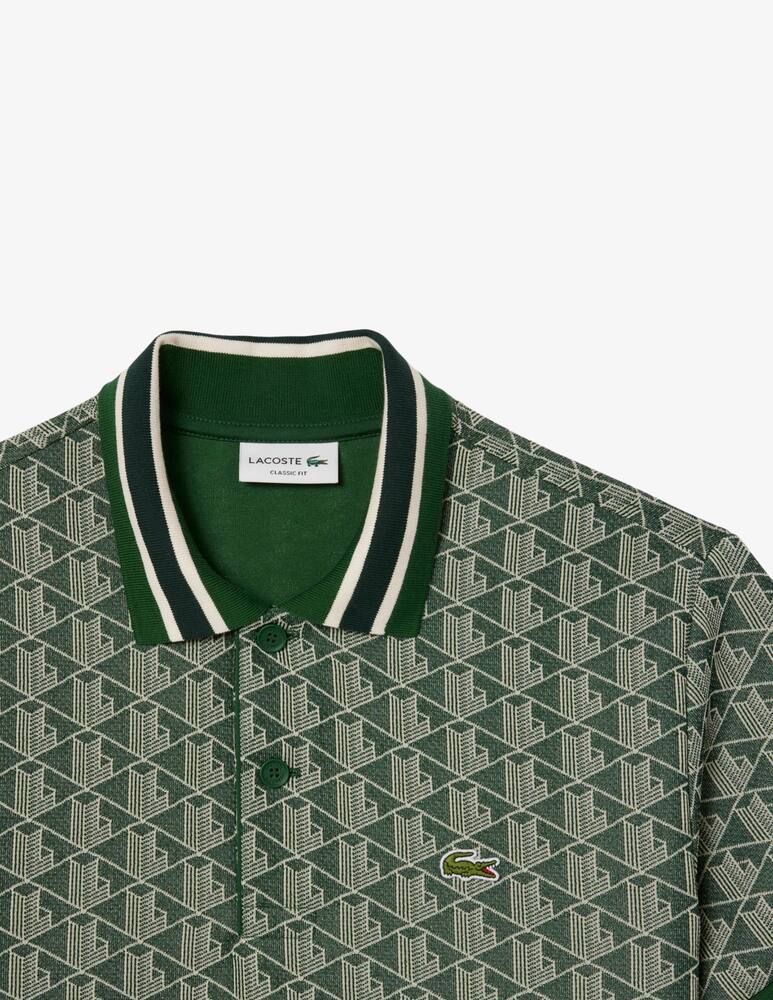 rinascente Lacoste Polo jacquard monogram