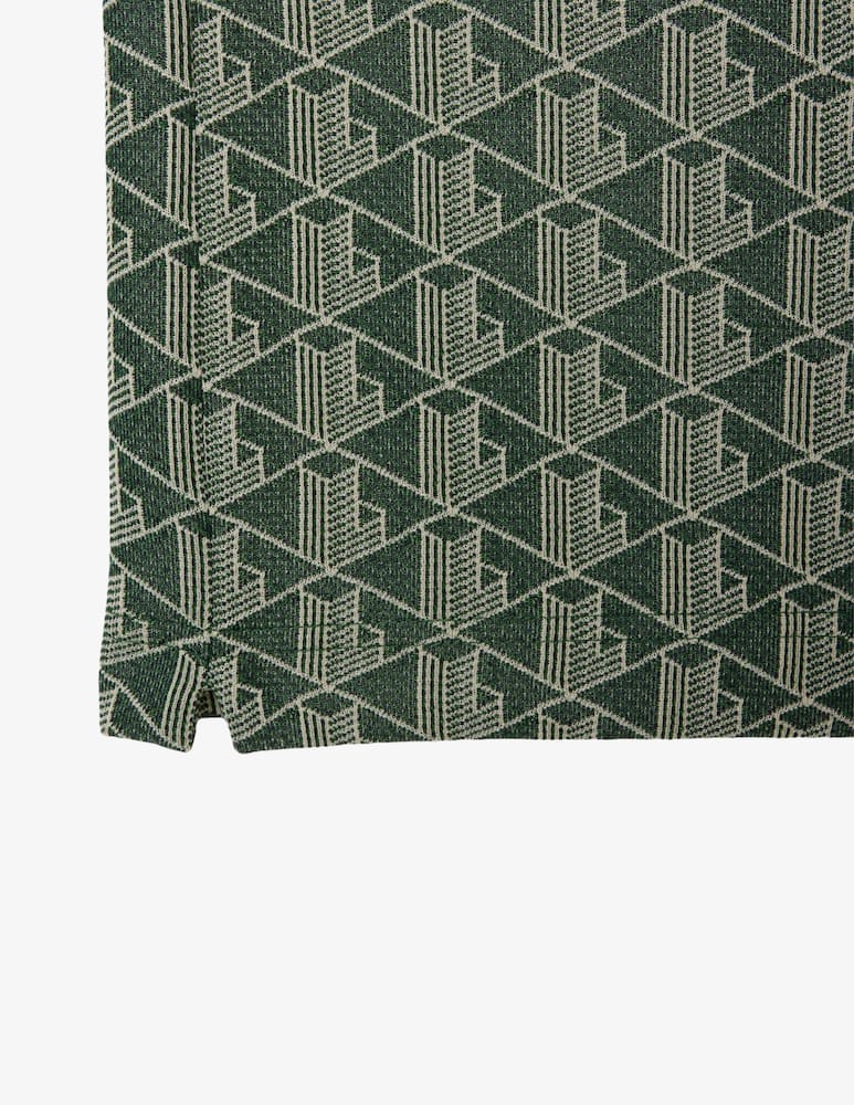 rinascente Lacoste Polo jacquard monogram