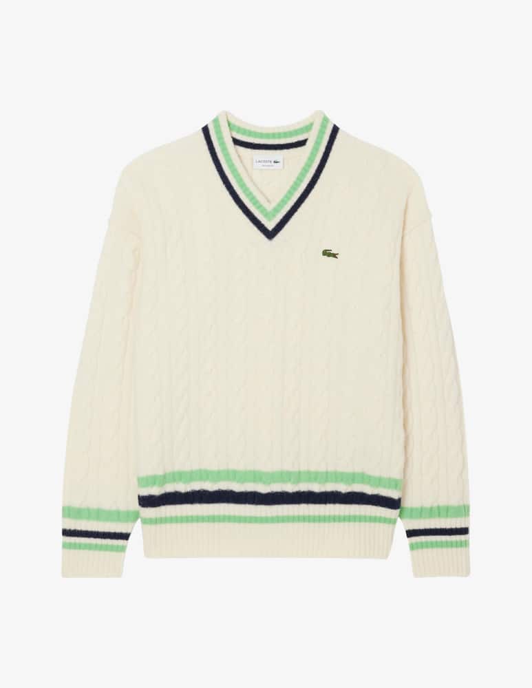 rinascente Lacoste Tennis cable jumper