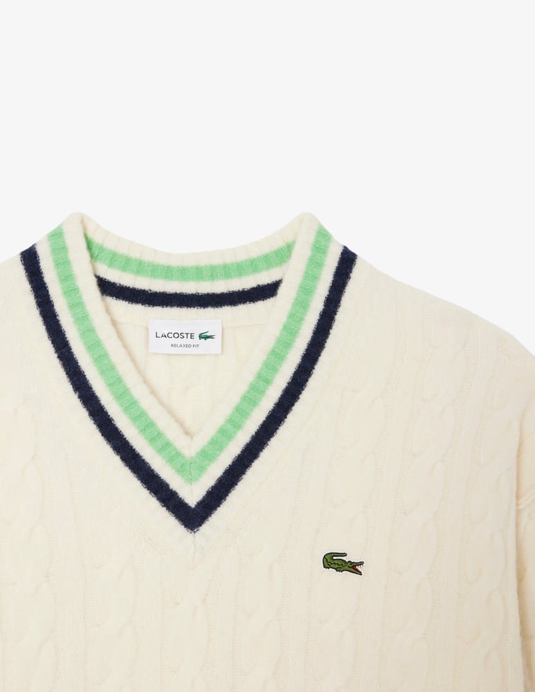rinascente Lacoste Tennis cable jumper