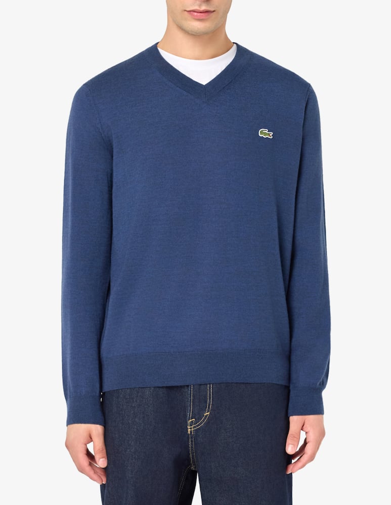 rinascente Lacoste V-neck wool blend jumper