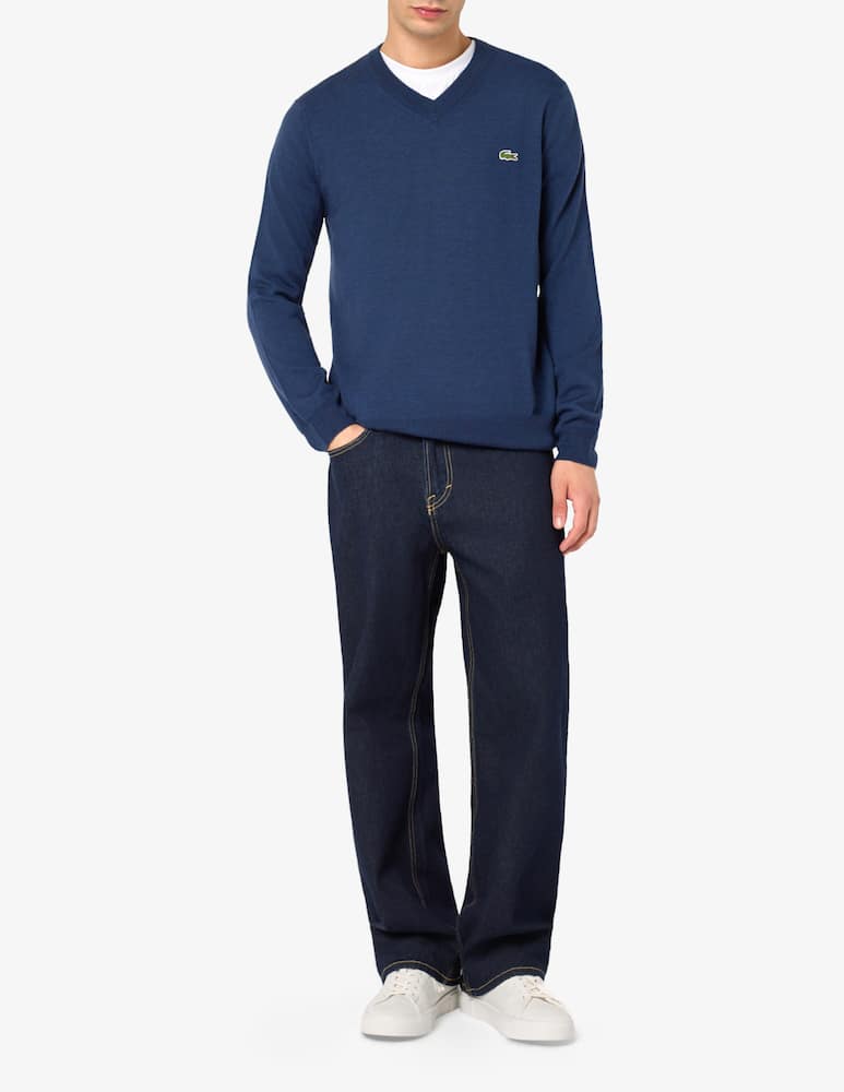 rinascente Lacoste V-neck wool blend jumper