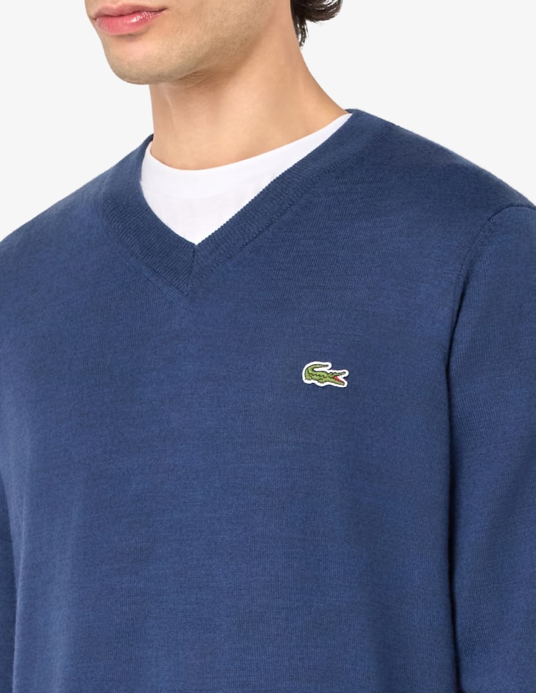 rinascente Lacoste V-neck wool blend jumper